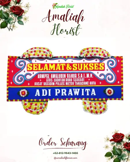 Papan Bunga Ucapan Selamat Merakan