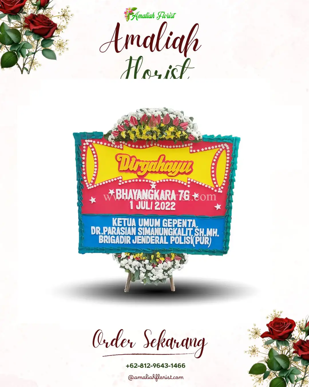Papan Bunga HUT Ulang Tahun Merakan